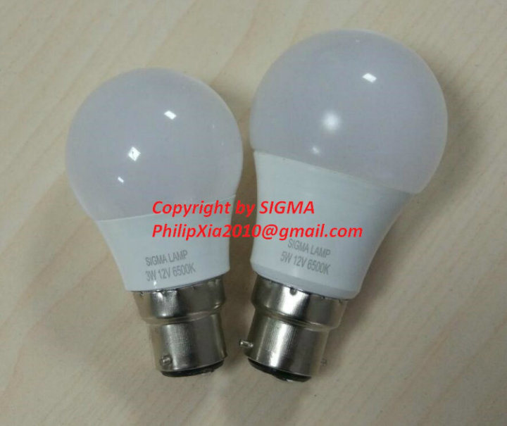 Sigma 120lm/W 3000K 6500K Daylight 1W 3W 5W 7W 9W 12W 15W E27 B22 24V 12V Bulb LED Light Lamp