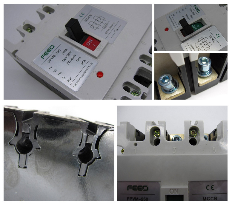 Sun Power Three Pole 750V Moulded Case Circuit Breaker