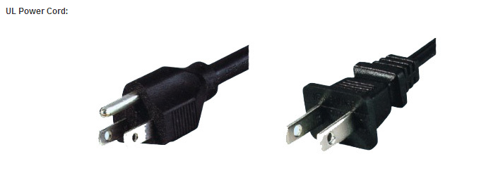 Europe / Australia / Japan / UK/ USA Plug Power Cord