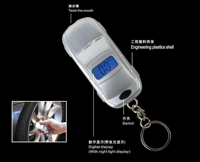 Electronic Car Wheel Tools with Battery Digital Tire Pressure Gauge