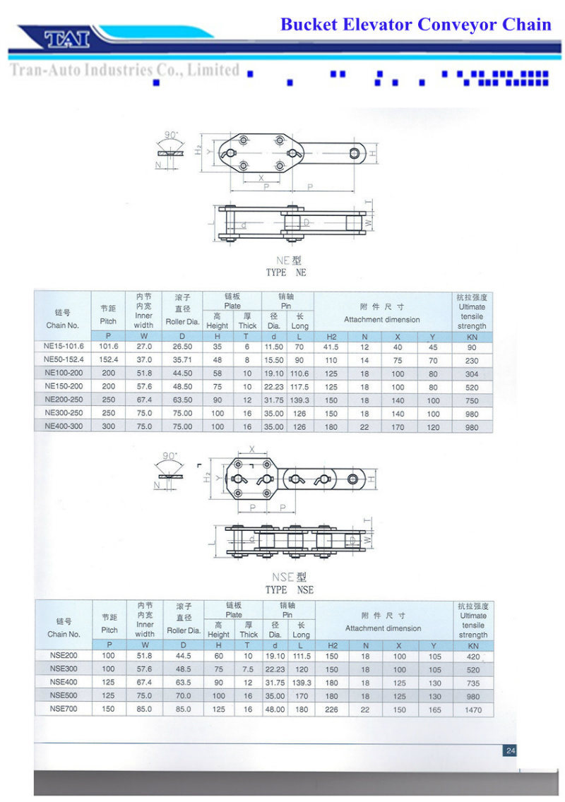 Ne Bucket Elevator Chain (NE15, NE50)