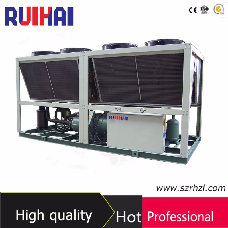 116.3kw Refrigerant Capacity Hanbell Screw Type Compressor Air Cooled Chiller Industrial Chiller
