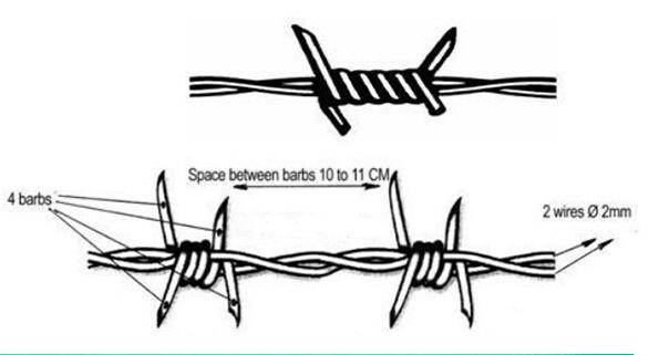 High Security Barbed Wire Fencing