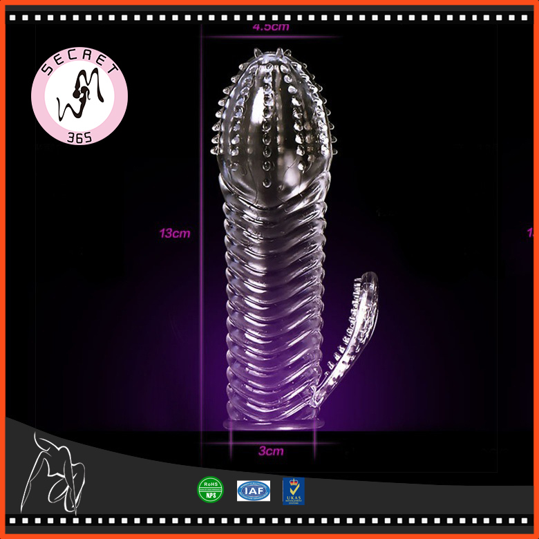 Penis Sleeves Delaying Ejaculation Reusable Condom Penis Extension Cock Ring Penis Ring Sex Toys for Men Chastity