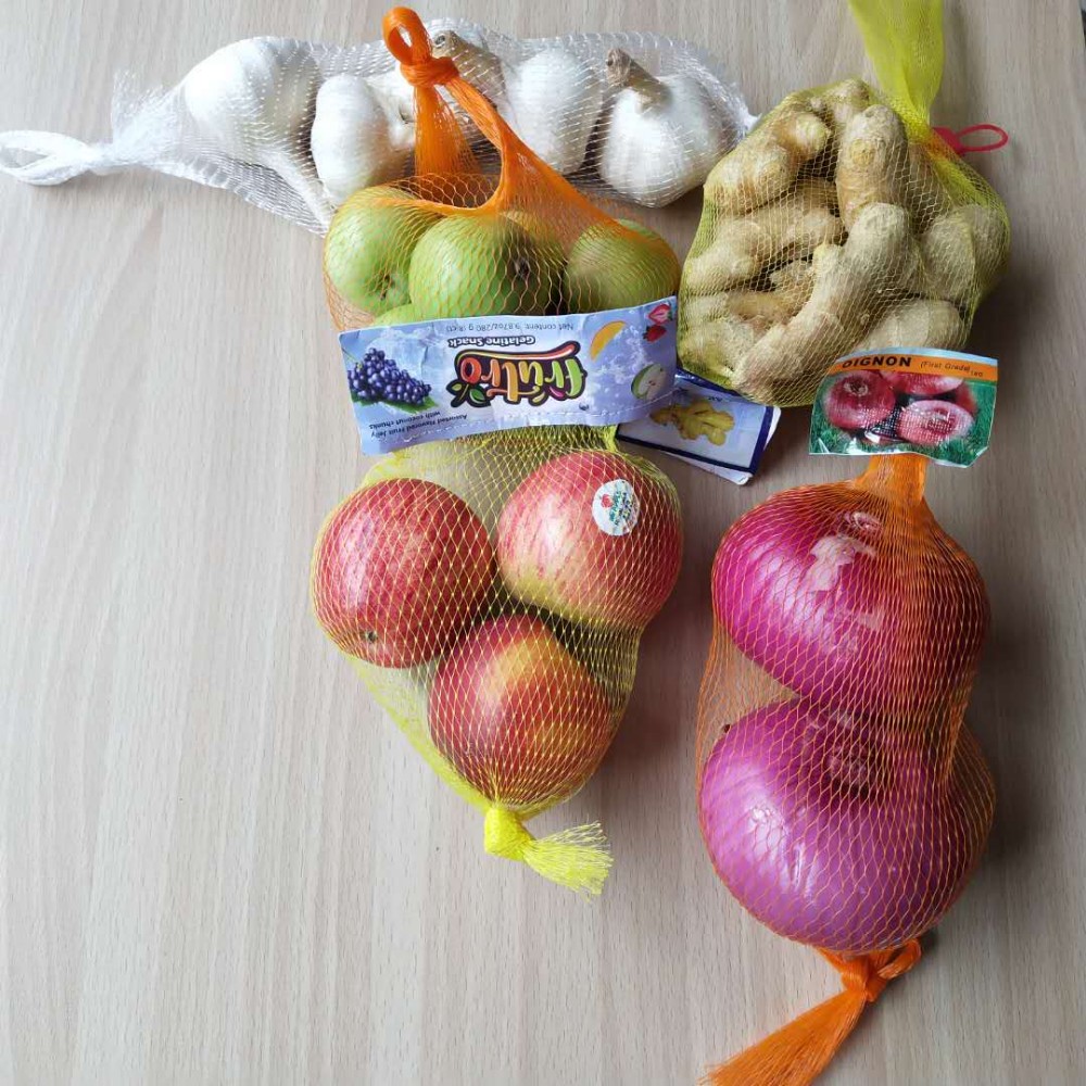 вязаная сетчатая сумка knitted mesh bag