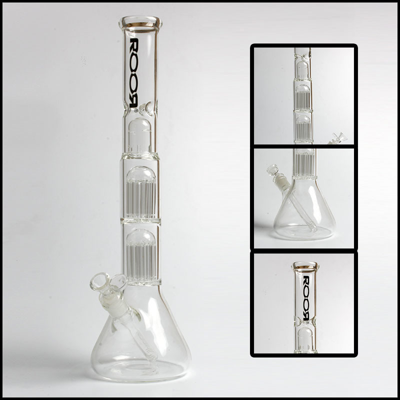 Hfy Glass Wholesale Glassbong Roor Glass Pipe Beaker Smoking Glass Water Pipe Arm Tree Smoking Pipe