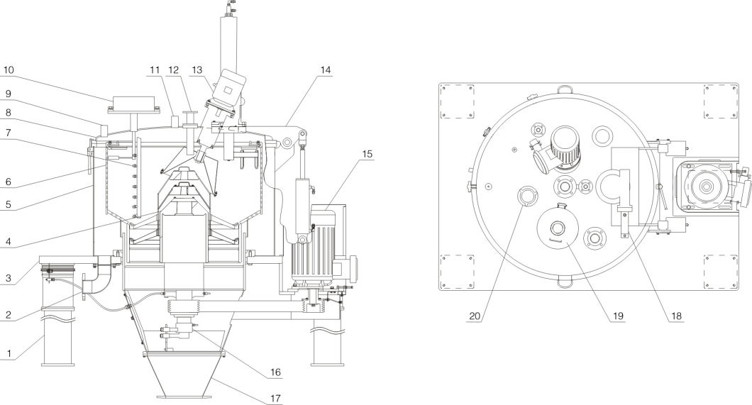 Plq Scraper Lower Discharge Automatic Centrifuge