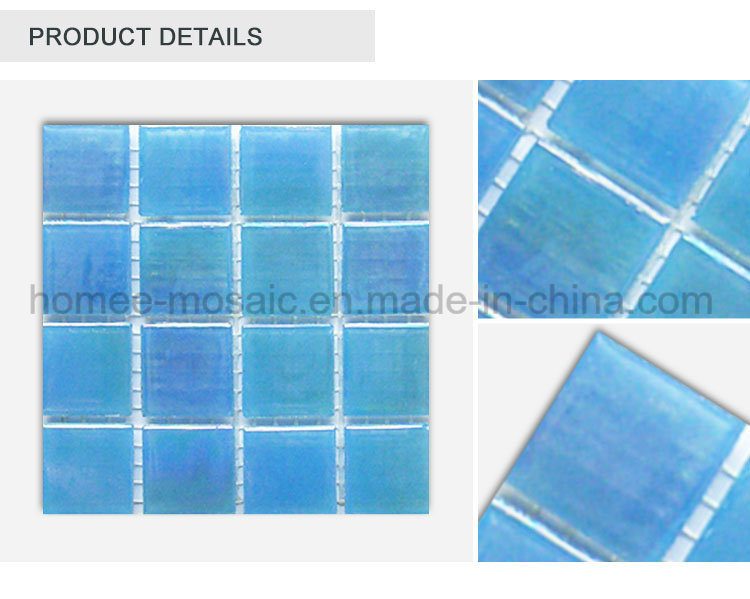 Blue Colors Egypt 4mm Glass Mosaic Swimming Pool Tiles