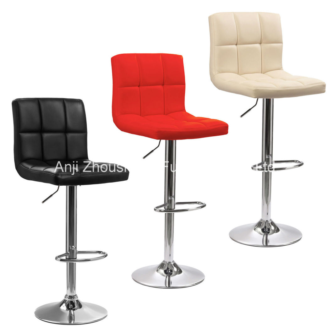 PU Leather Hydraulic Lift Adjustable Counter Bar Stool Zs-6021