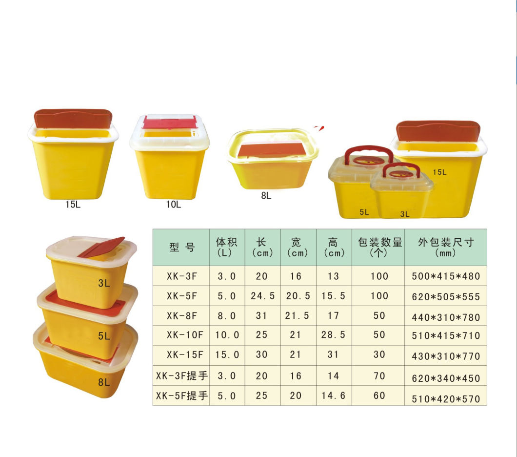 Square 1L-15L Sharps Container