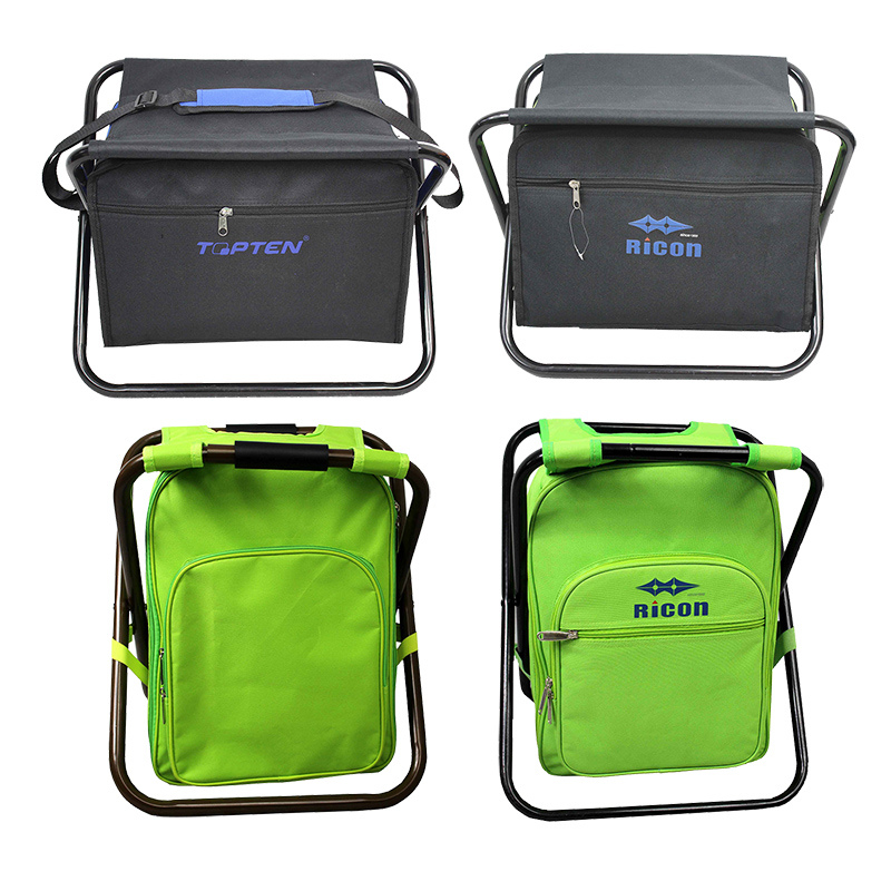 Backpack Folded Chair Cooler Bag for Fishing
