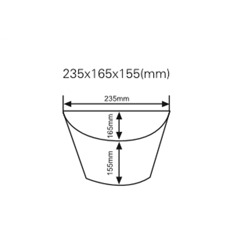 Plastic Bicycle Front Basket for BMX Bike (HBK-167)