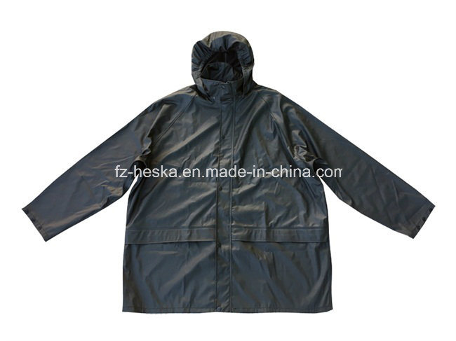 Printed Mens Polyester Waterproof PVC Rain Suit