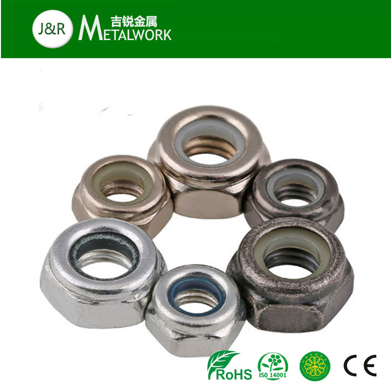 Zinc Plated Galvanized Hex Nylon Insert Lock Nut (DIN985)