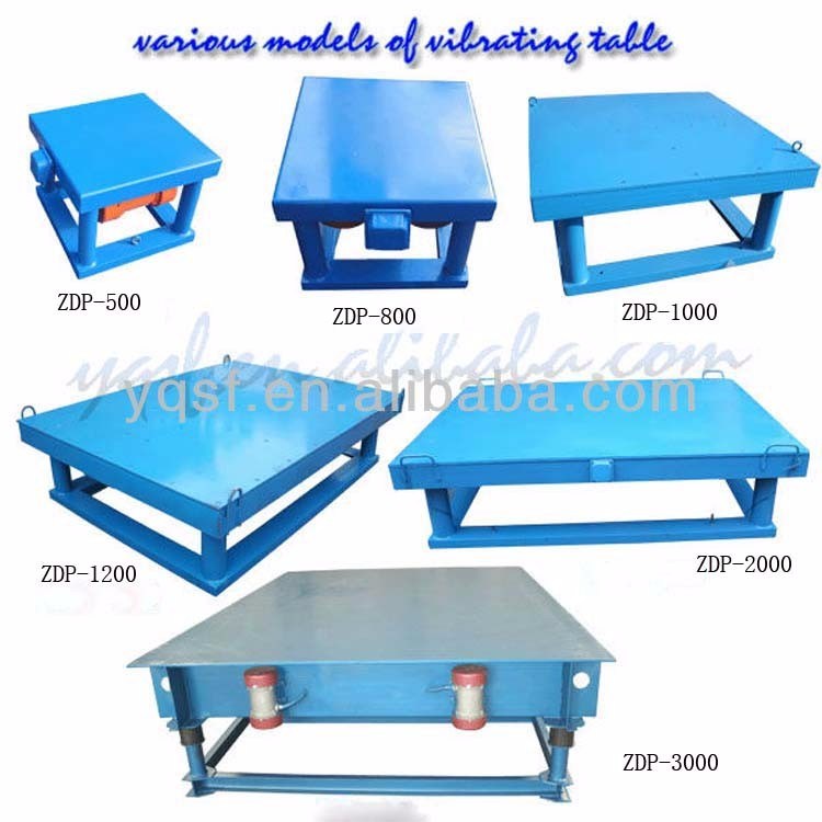 High Quality Concrete Moulds Shaking Machine Vibrating Table