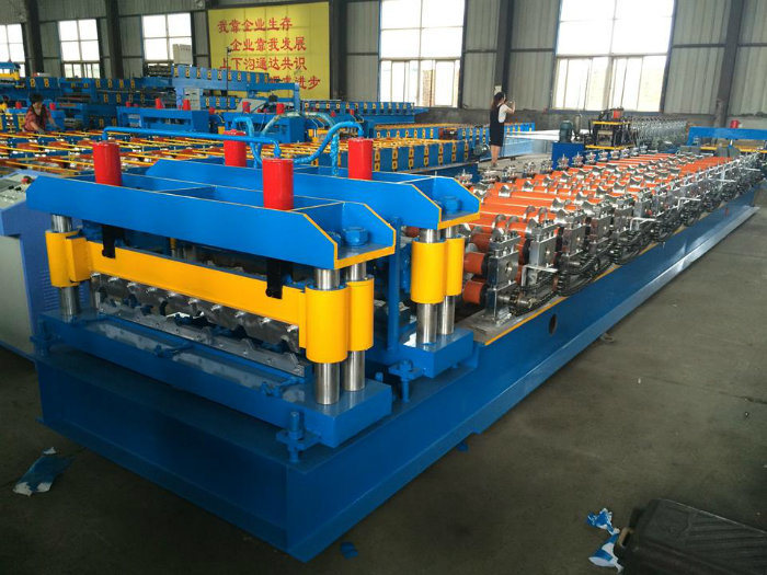 PPGI Glazed Roof Tile Roll Forming Machine