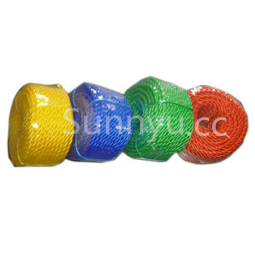 Professional Factory 3 Strands Colored Polypropylene Twisted Rope