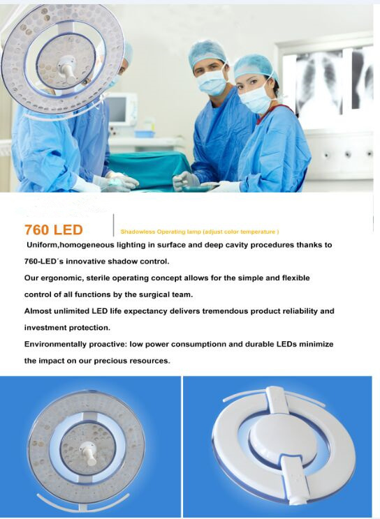 Dental Ceiling Mounted Medical Light for Hospital (760 760)