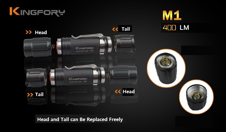 M1 400 Lumen Mini Tactical USA CREE XP-G R5 LED Flashlight