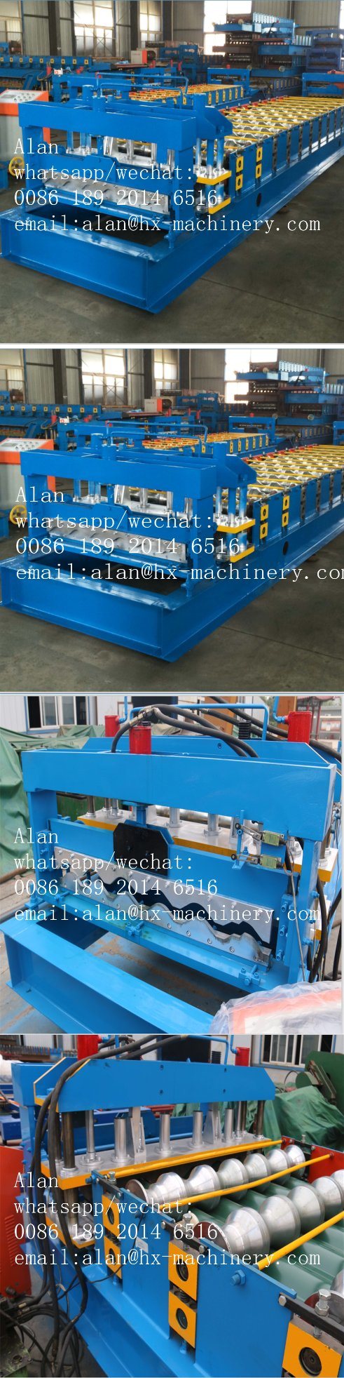 Glazed Steel Roof Step Tile Roll Forming Machine