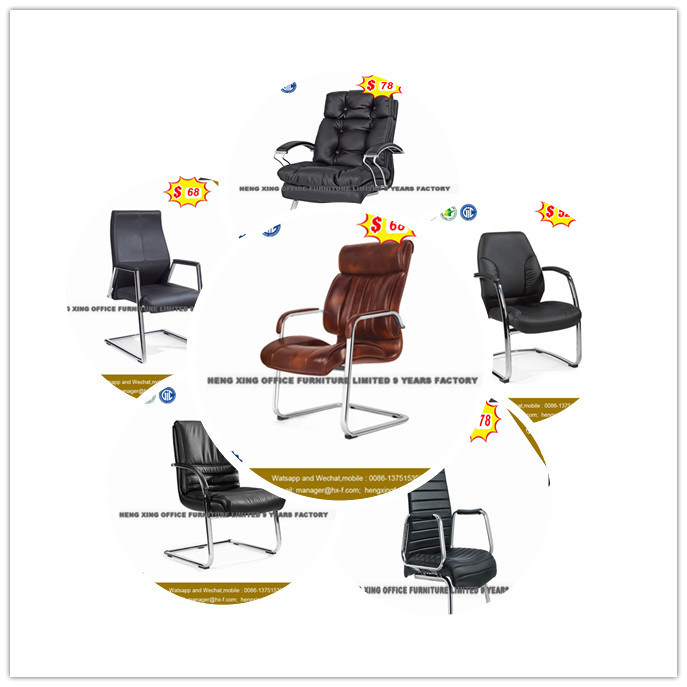 Modern Black PU Leather Office Chair Dining Chairs Meeting Chair (NS-9044C)
