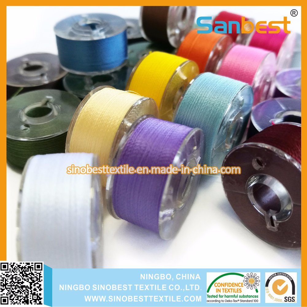 Prewound Bobbins Thread for Embroidery and Sewing From Initial Factory