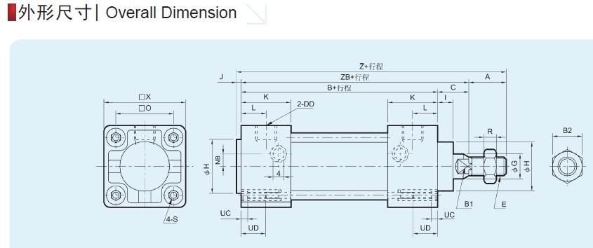 Scqa Mindman Standard Pneumatic Cylinder Another Name Mcqa