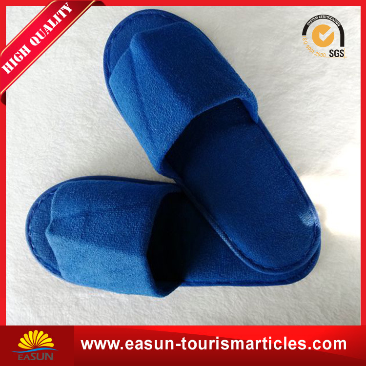 Blue Beauty Open-Toe Slippers for Hotel