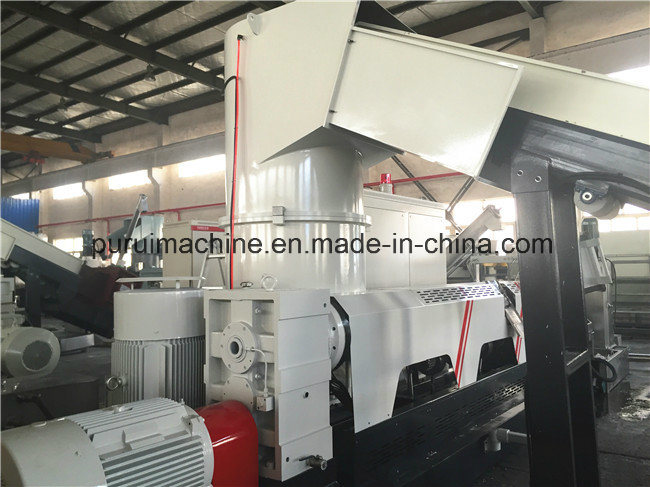 Waste PE Film Recycled Plastic Granulation Machine with PLC Touch Screen