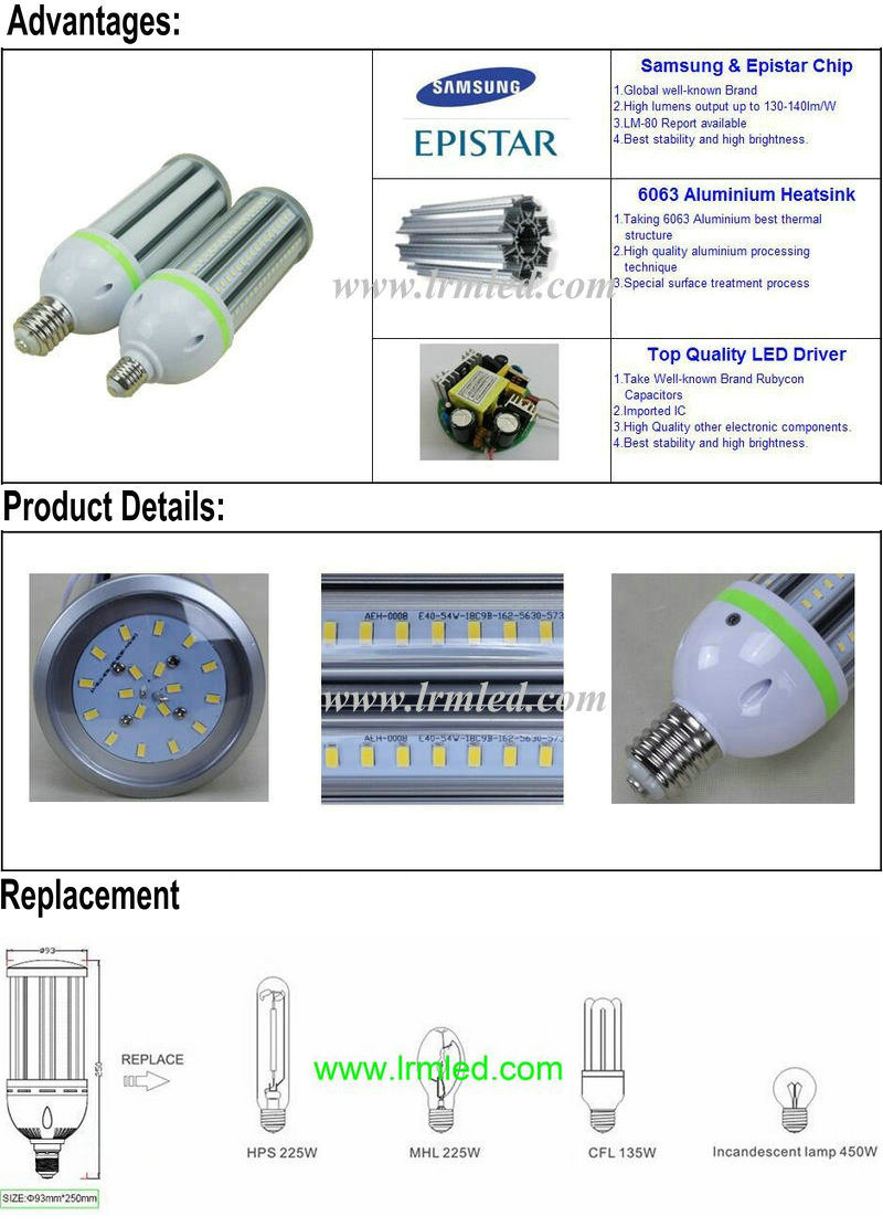 IP64 Waterproof Industrial Light 45W LED Corn Light