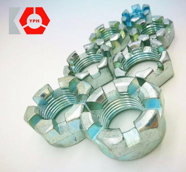 High Quality DIN 935 Round Slotted Nut