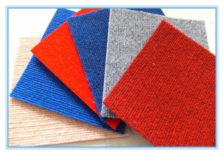 Polyester Needle Punch Velour Plain Ribbed Exhibition Carpet for Wedding, Show, Car, Hotel and Other Places