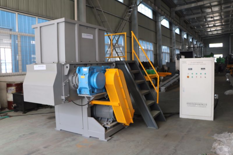 Single shaft shredder for plastic pipe/lump/block/wood/film