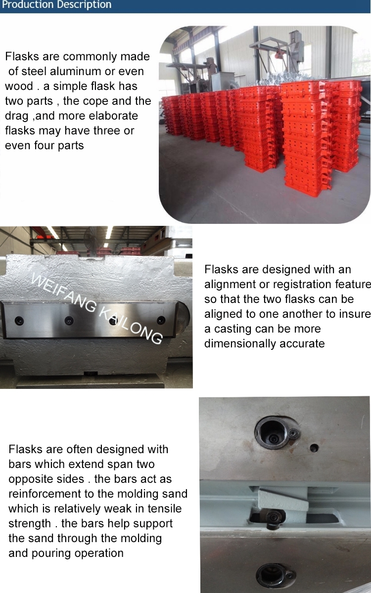 High Quality Flask Molding Line Used Mould Box for Foundry Equipment