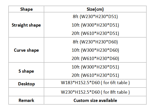 Lightweight Curved Portable Display Boards