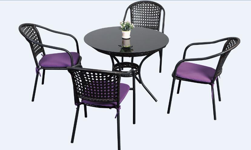 100% Plastic Wood for Outdoor Furniture Park Furniture with Chair