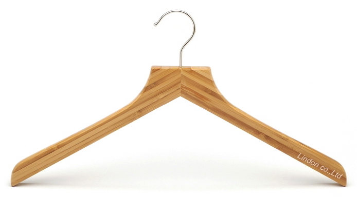 Eco Flat Head Bamboo Coat Clothes Hanger for Top