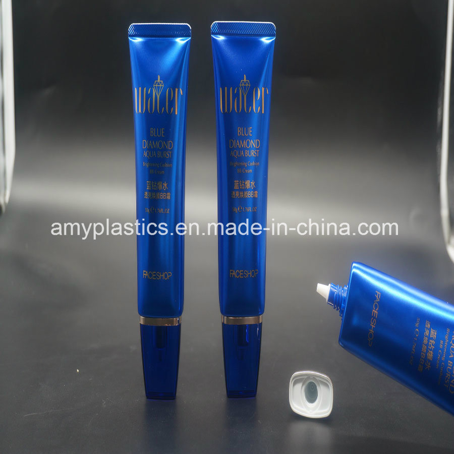 Blue Beauty Cosmetic Packaging Makeup Cream Tube