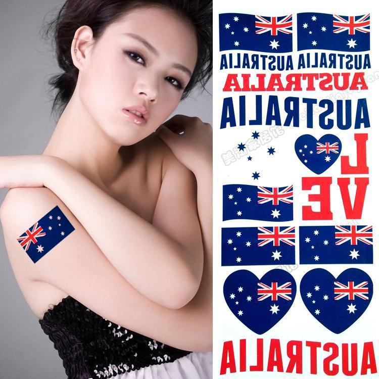 Wholesale Country Temporary Flag Face Tattoo Sticker