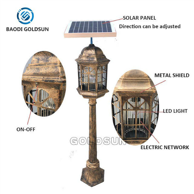 Solar Power Garden Mosquito Killer LED Lamp