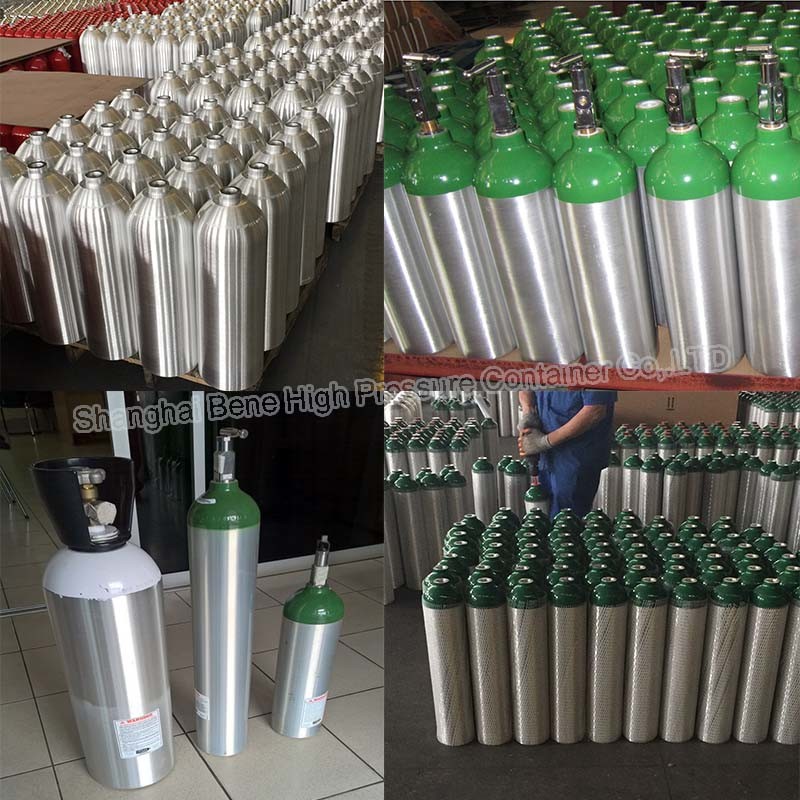 DOT3al Aluminum CO2 Cylinder for Brazil Market Beverage Beer Use