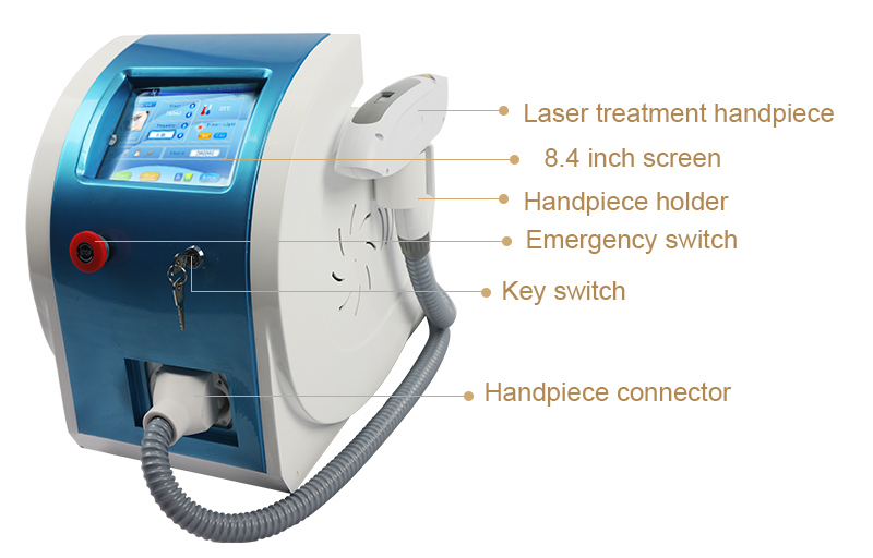 ND YAG Laser Tattoo Removal Beauty Machine