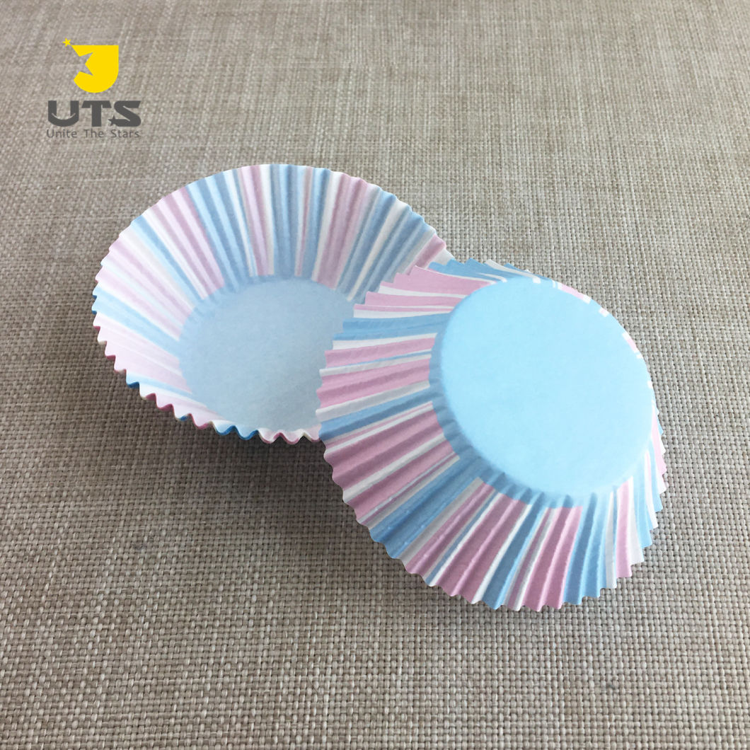 Custom Grease Proofing Food Grade Three Colours Muffin Paper Cake Cup