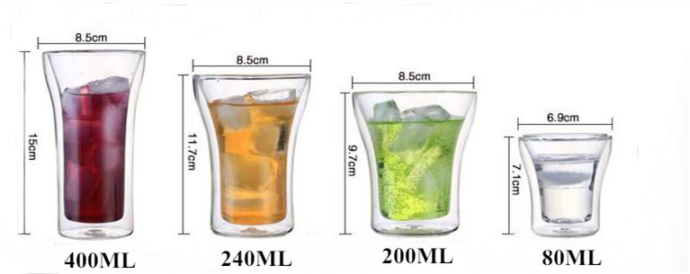 Pyrex Hot Drink Water Glass Transparent Creative Cappuccino Coffee Cup