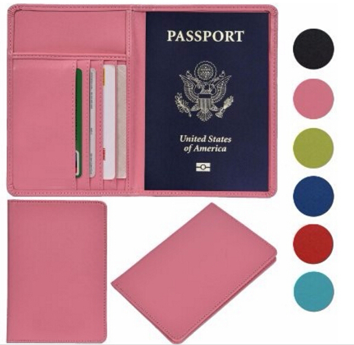 PU Wallet Travel Passport Lady and Women