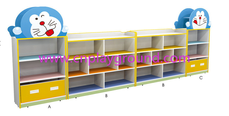 Kindergarten Doraemon Shaped Toy Storage Cabinet for Kids (HJ-6603)