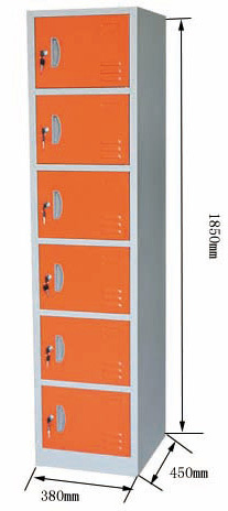 Cheap 6 Tier Door Steel Metal School Military Changing Locker