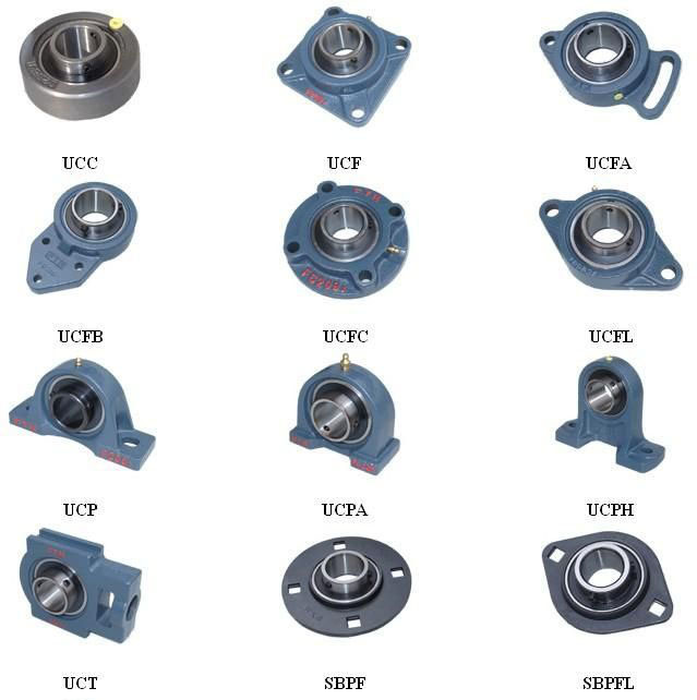 Chrome Steel and Cast Iron Housing Bearing