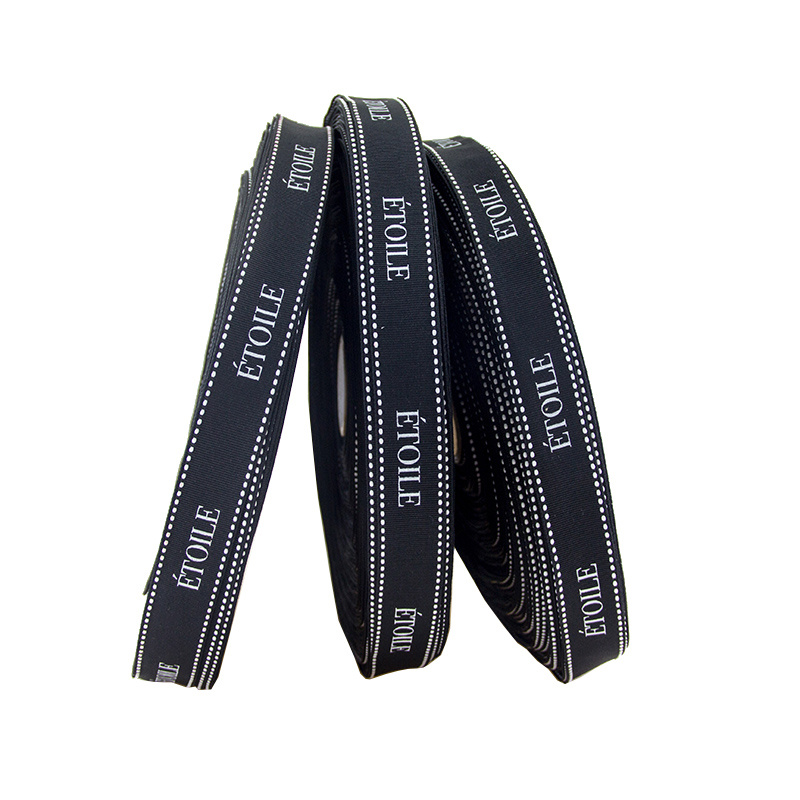 Customized Logo Printing Gift Grosgrain Webbing Ribbon