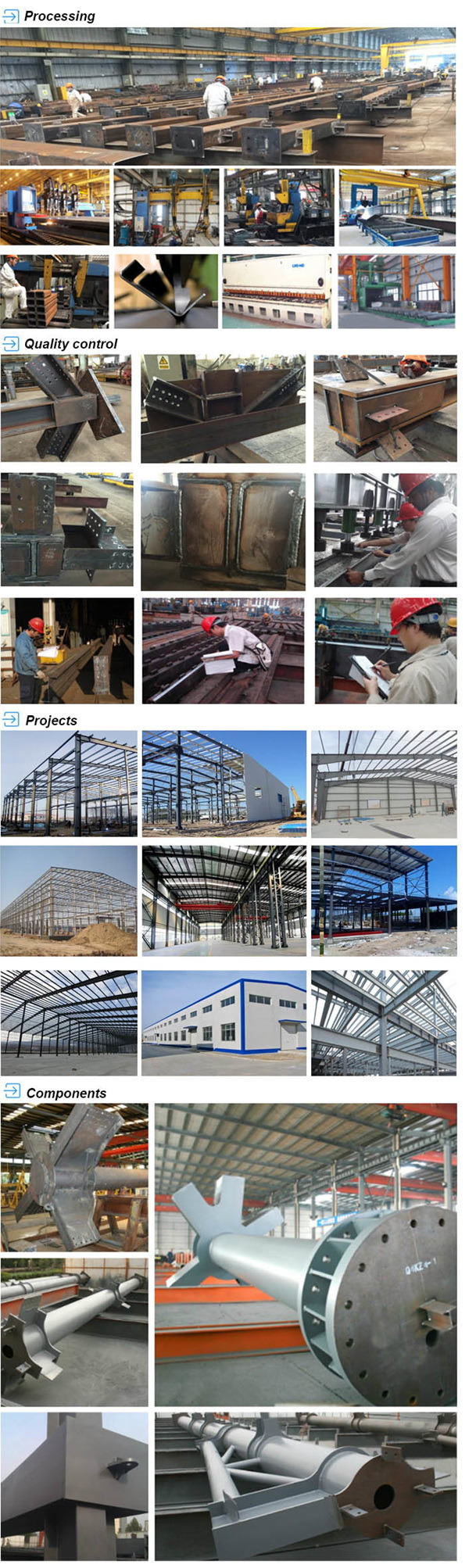 Heavy Steel Construction Workshop / Industrial Building for Producing